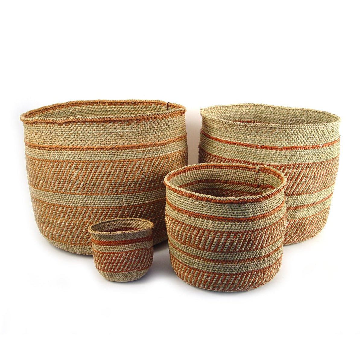 Auburn Stripe Iringa Baskets - Veranda & Vessel Home Living