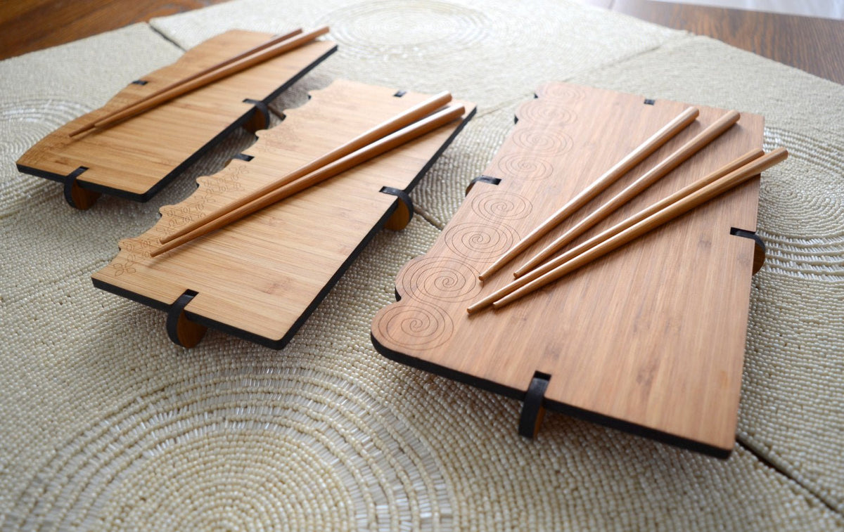 Bamboo Sushi Serving Sets - Veranda & Vessel Home Living