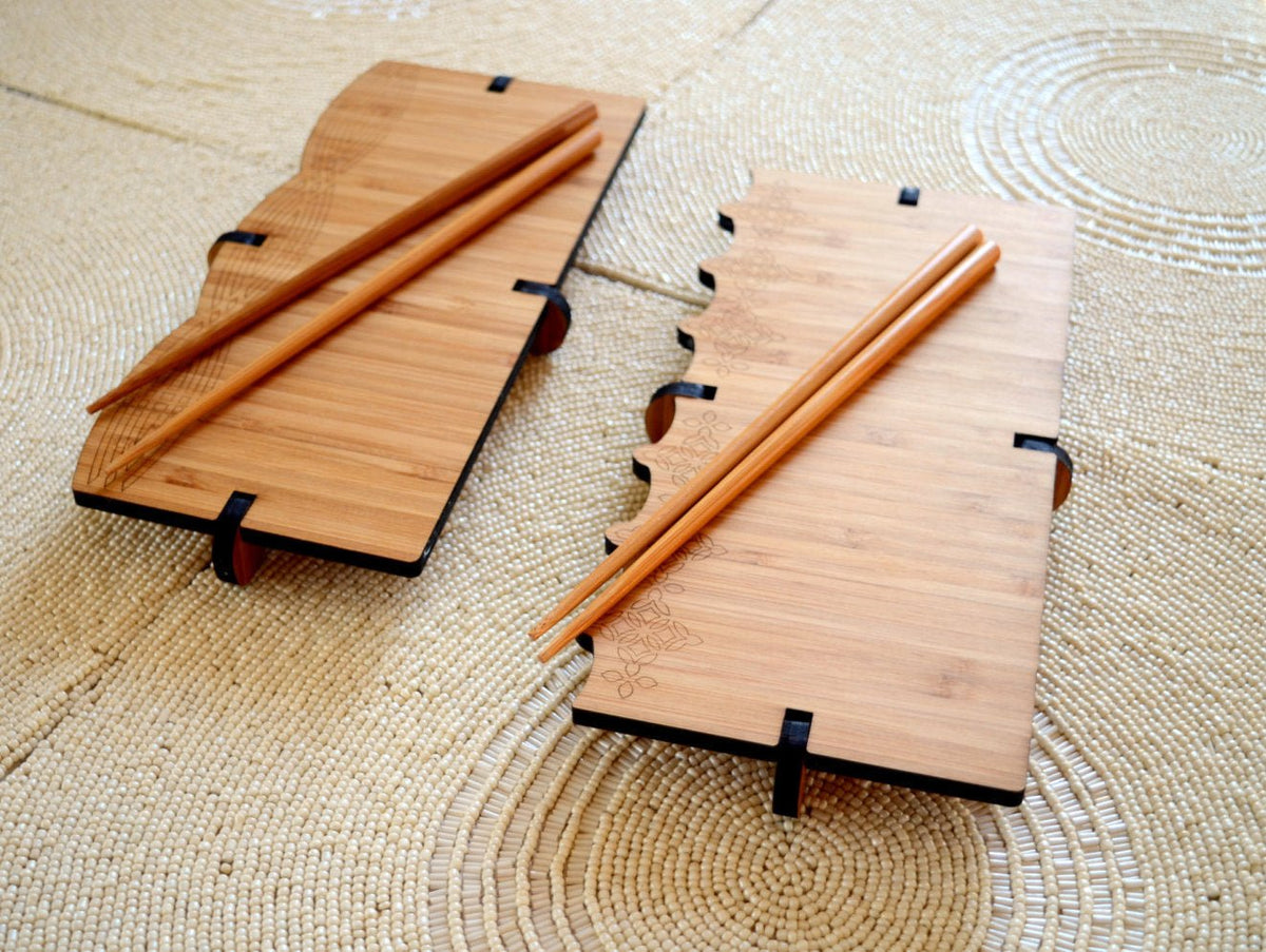 Bamboo Sushi Serving Sets - Veranda & Vessel Home Living