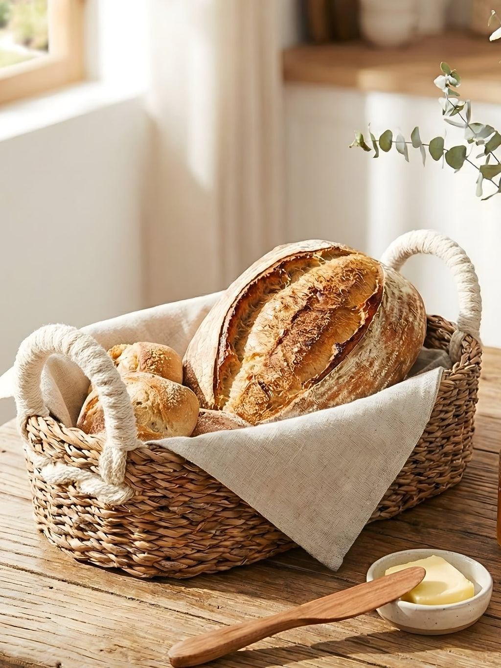 Bread Warmer & Basket - Flower - Veranda & Vessel Home Living