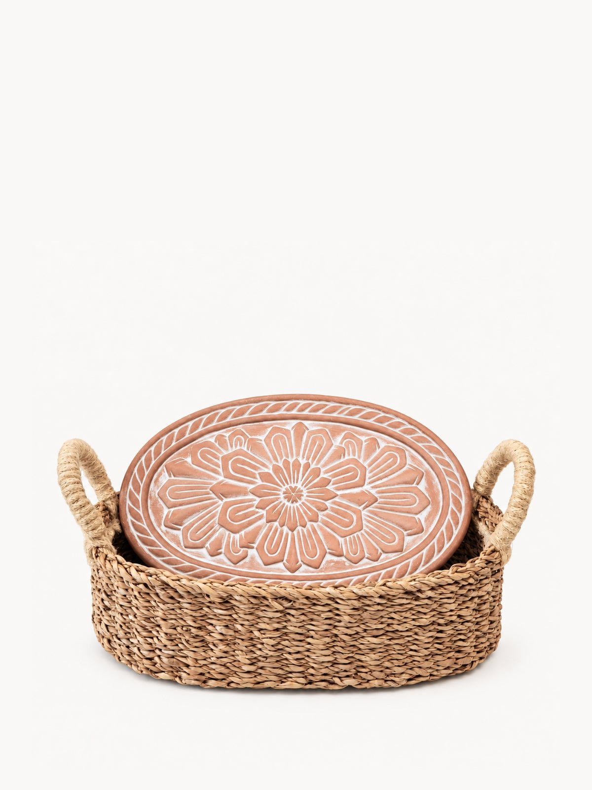 Bread Warmer & Basket - Flower - Veranda & Vessel Home Living