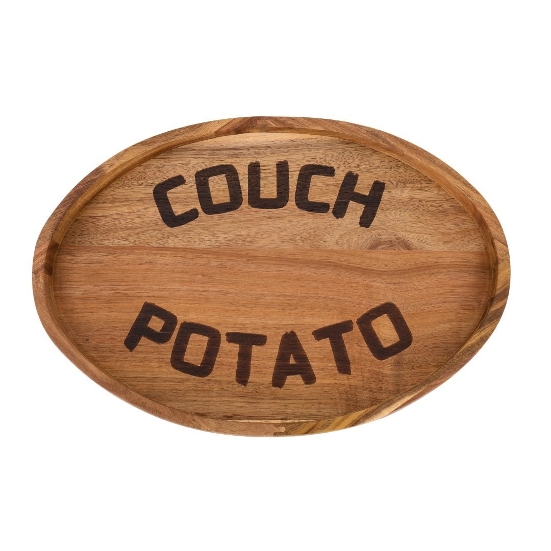 Couch Potato Tray-Smart Clip-On Sofa Tray Made of Acacia Wood - Veranda & Vessel Home Living