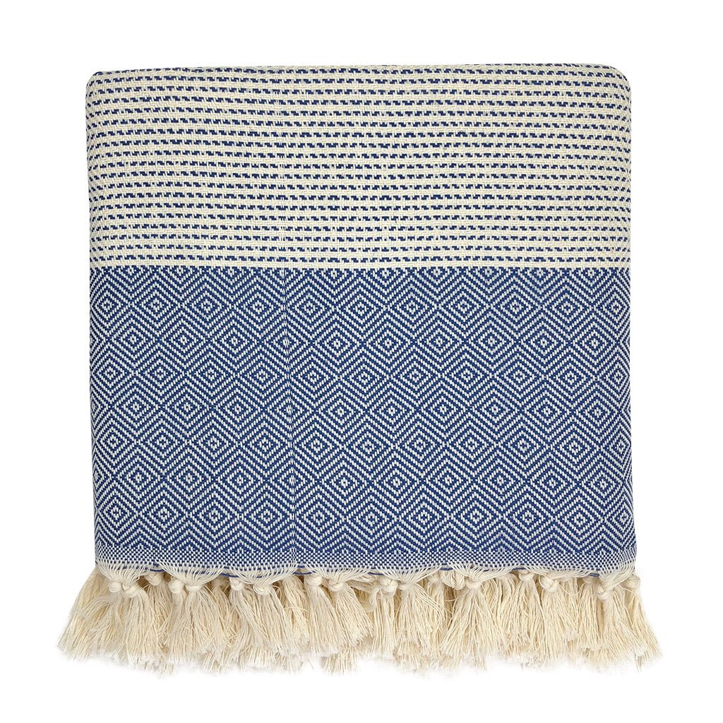 Diamond Stripe Turkish Throw - Veranda & Vessel Home Living