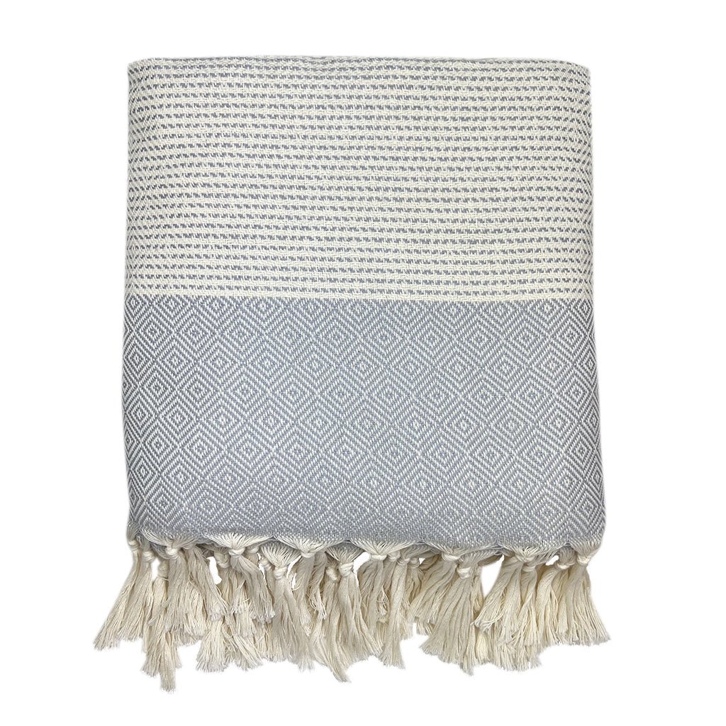 Diamond Stripe Turkish Throw - Veranda & Vessel Home Living