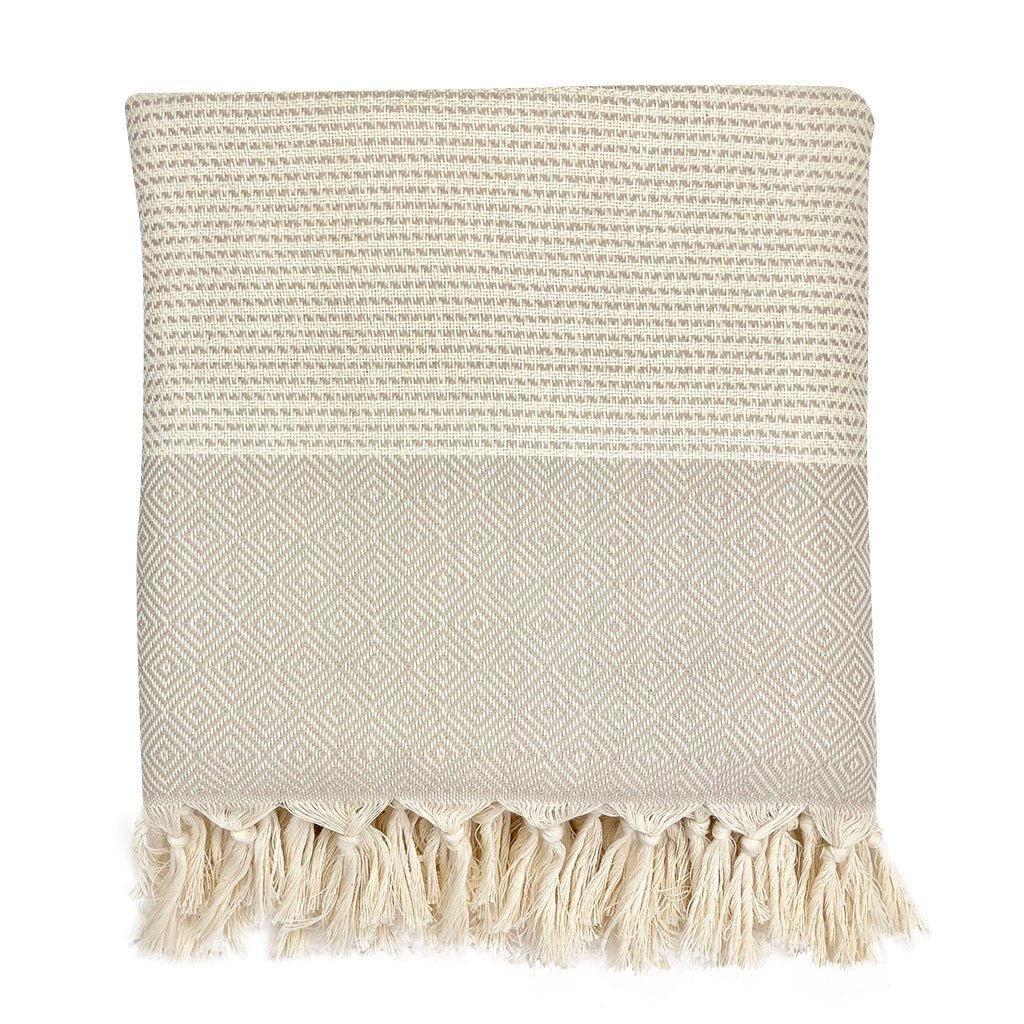 Diamond Stripe Turkish Throw - Veranda & Vessel Home Living