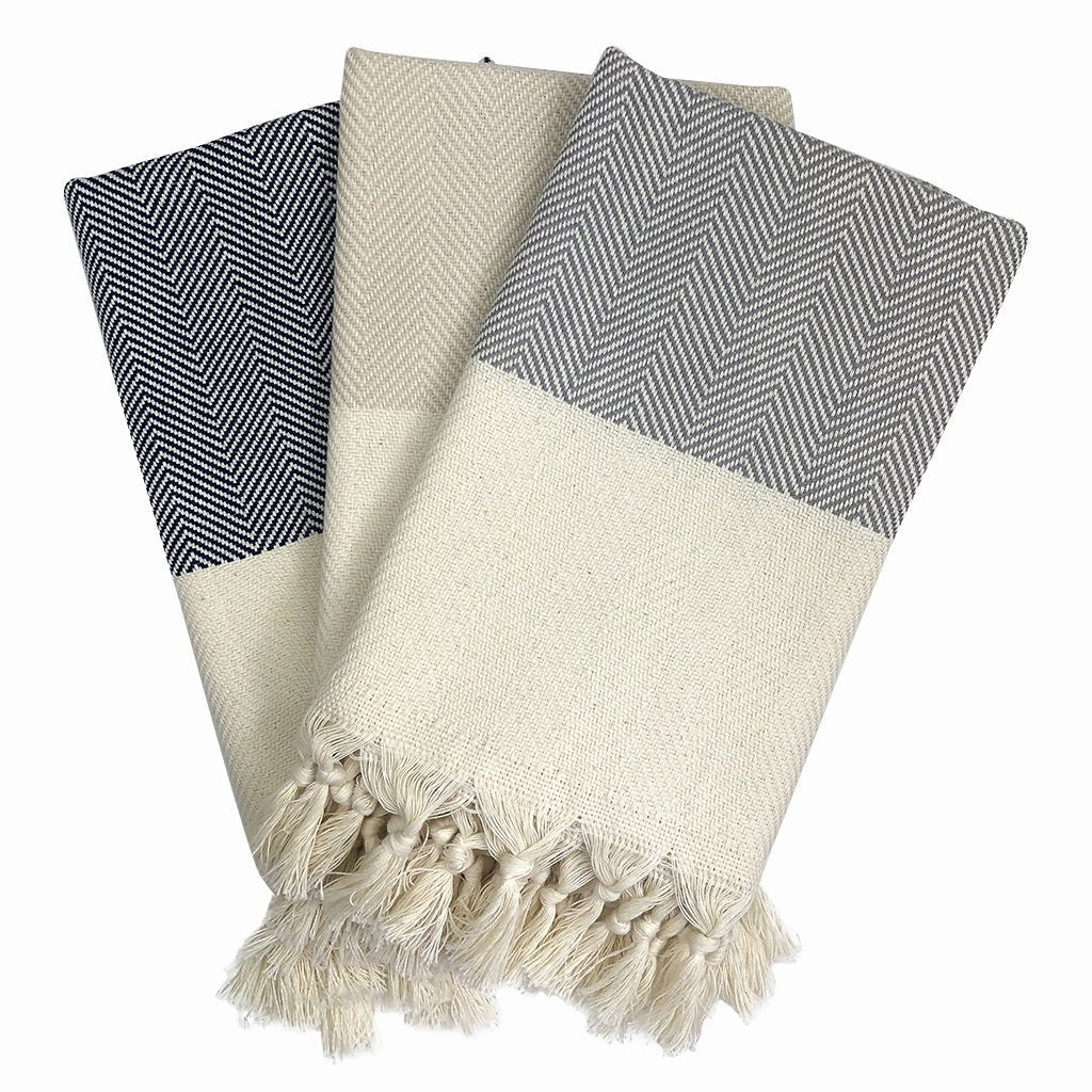 Herringbone Turkish Hand Towel - Veranda & Vessel Home Living