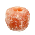 Himalayan Pink Salt Tea Light Holder by Pride of India – Salt Candle Holder – Room Décor Item – Great for Creating an Ambiance – Ideal for Home & Spa Uses – Natural Shape - Veranda & Vessel Home Living