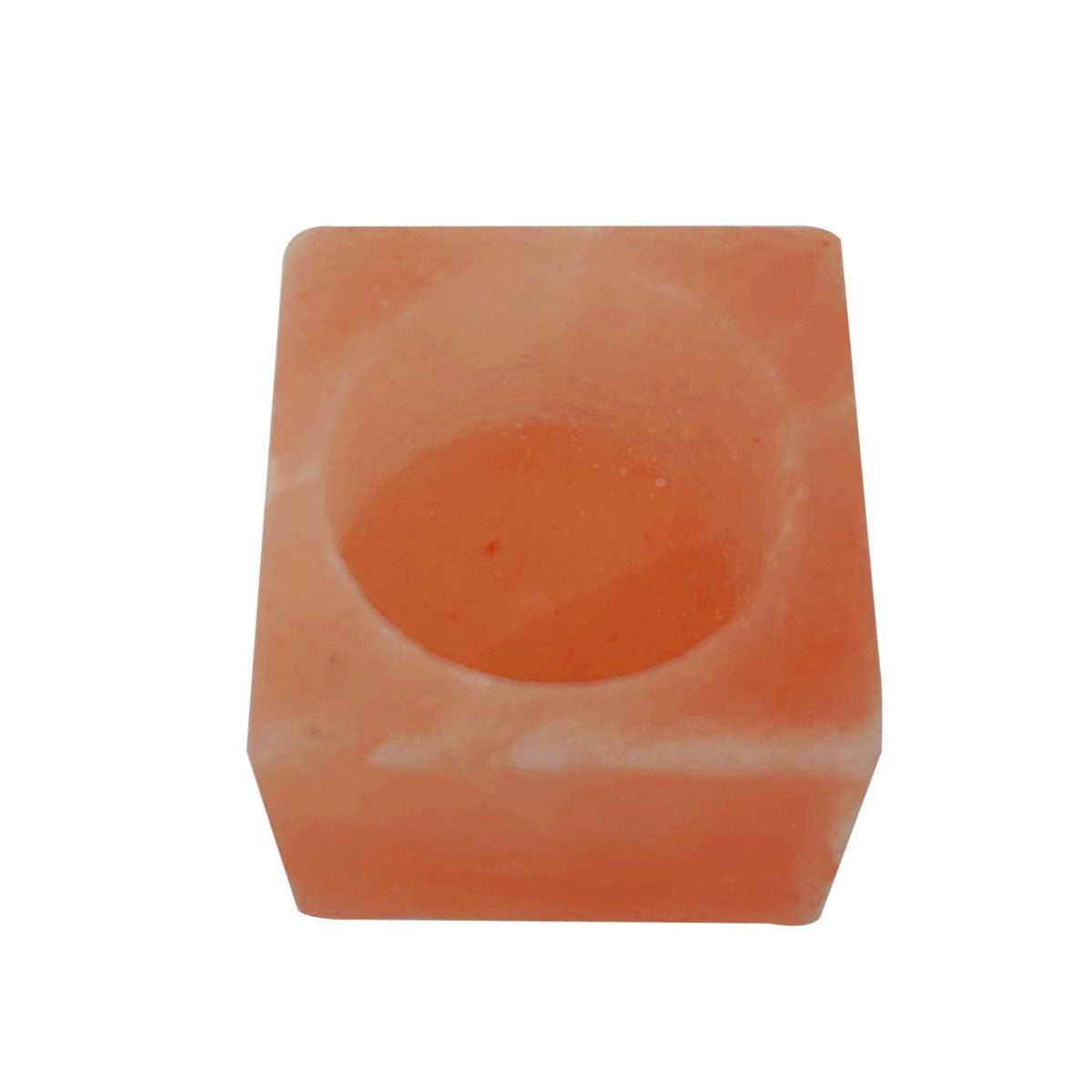 Himalayan Pink Salt Tea Light Holder by Pride of India – Salt Candle Holder – Room Décor Item – Great for Creating an Ambiance – Ideal for Home & Spa Uses – Natural Shape - Veranda & Vessel Home Living