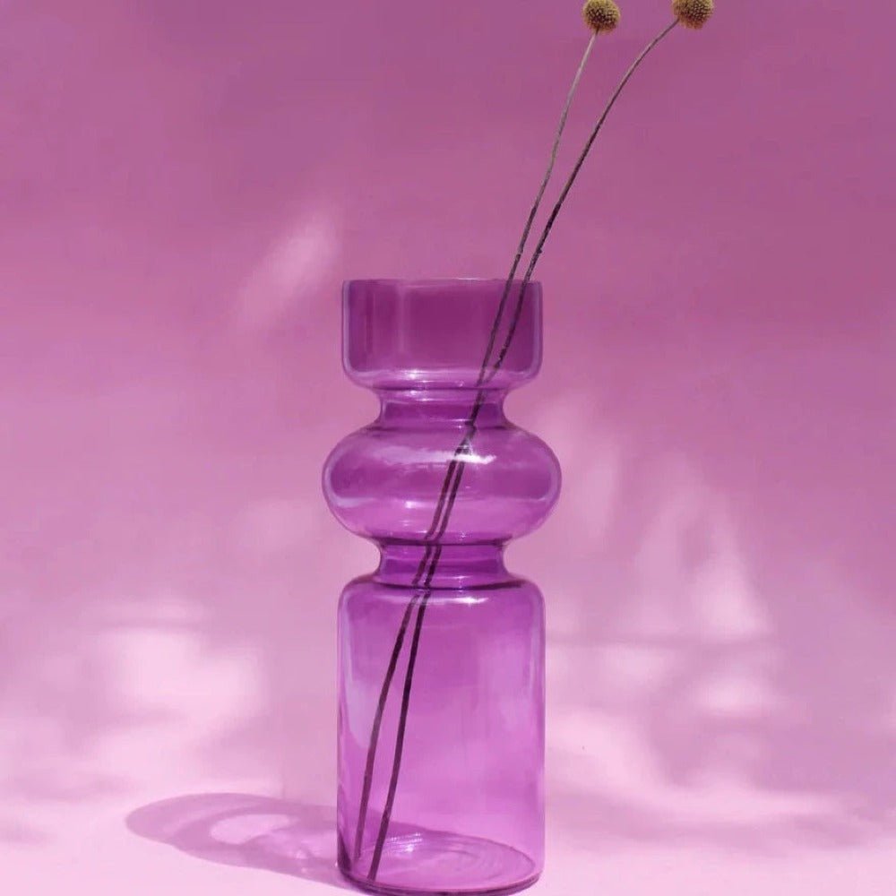 Iris Glass Vase - Veranda & Vessel Home Living