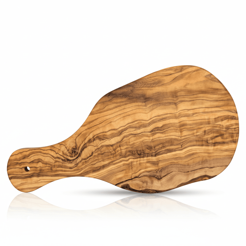 Original Olive Wood Cutting Board with Handle - Veranda & Vessel Home Living