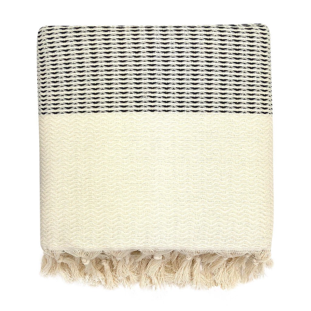 Plush Wavy Turkish Throw - Veranda & Vessel Home Living