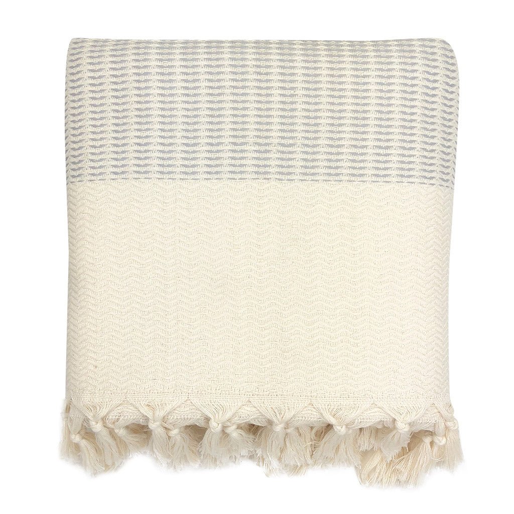 Plush Wavy Turkish Throw - Veranda & Vessel Home Living