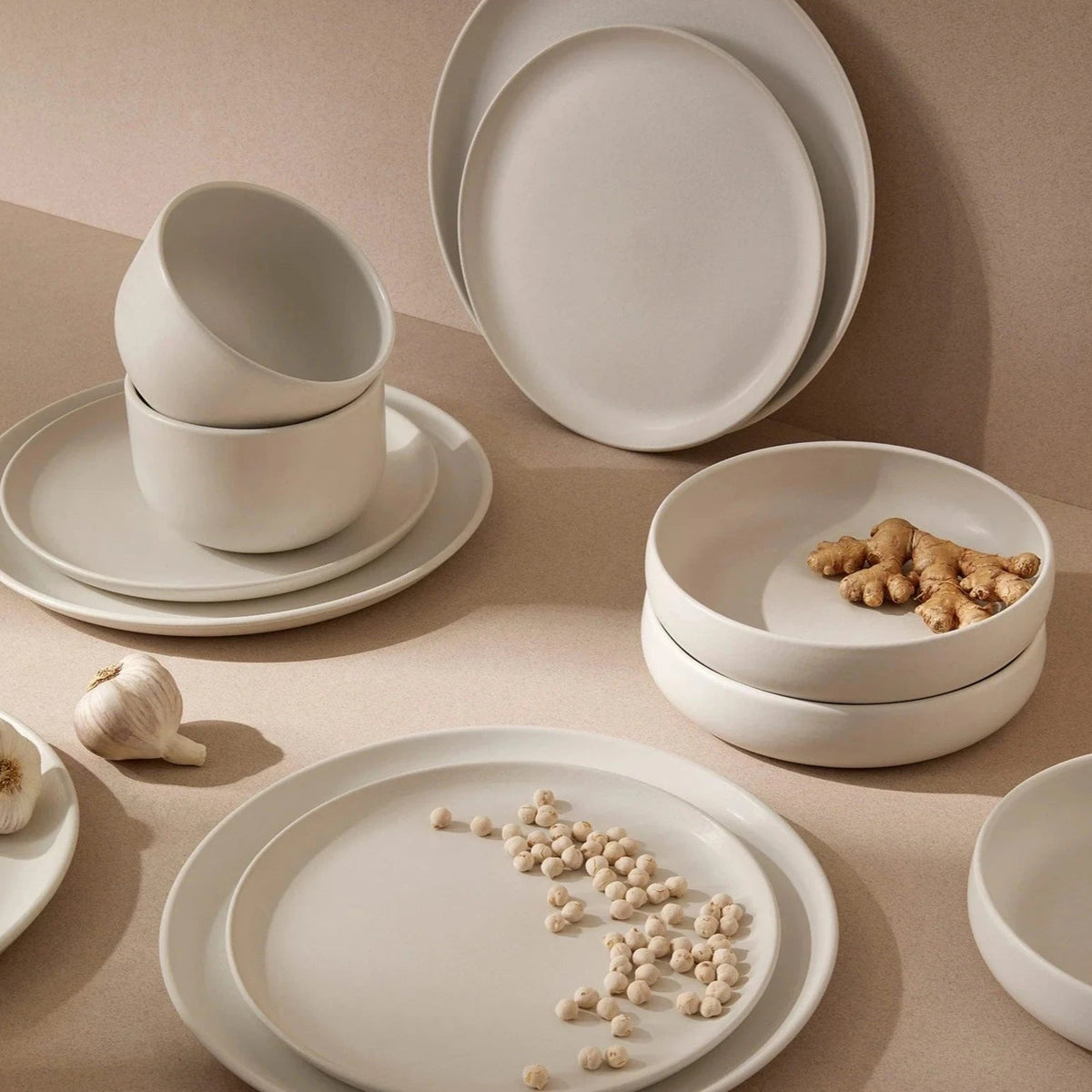 S/4 Tunisian Bowl - Matte White - Veranda & Vessel Home Living