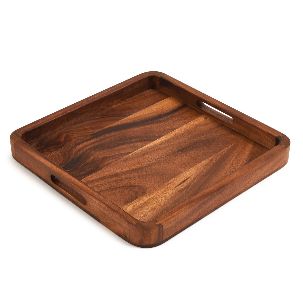 Square Serving Tray - 15" - Solid Bottom - Veranda & Vessel Home Living