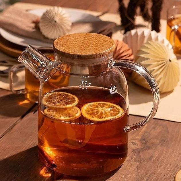 Thermo Glass Teapot 54 Fl Oz | High temperature and shock resistant - Veranda & Vessel Home Living