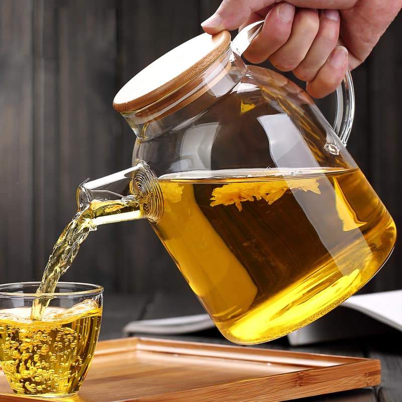 Thermo Glass Teapot 54 Fl Oz | High temperature and shock resistant - Veranda & Vessel Home Living