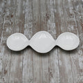 White Divided Sauce Dish 14.5" inch | 37 Cm - Veranda & Vessel Home Living