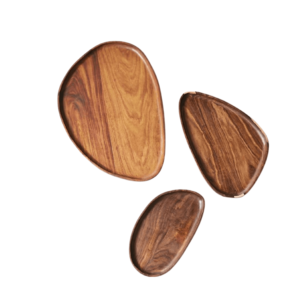 Wood Leaf Trays - Veranda & Vessel Home Living